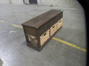 lot 353 image: Southern Enterprises Jayton Storage Bench Model BC6851 (scratch & Dent)