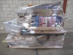 lot 411 image: MIXED PALLET (31 Pieces) OF FURNITURE KID TOYSGAMES AND MORE