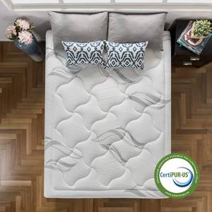 lot 13 image: Signature Sleep Contour 8 Queen Size Plush Foam Tight Top Mattress Model 5160096