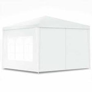 lot 9 image: Modern 10 ft. x 10 ft. White Canopy Party Waterproof Sun-Proof