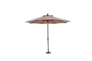 lot 11 image: 10 ft led market umbrella - spectrum Pebble Color