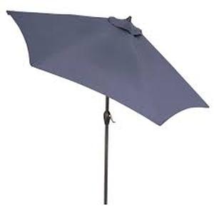lot 13 image: Hampton Bay 10 ft. Aluminum Auto-Tilt Market Outdoor Patio Umbrella in Sky Blue