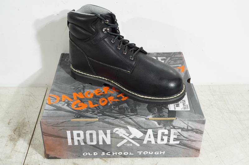 lot 185 image: NEW Iron Age Groundbreaker Work Boots - Mens 12 W