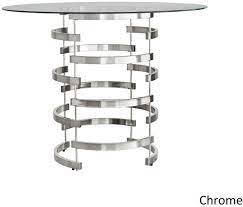 lot 209 image: Nova Vortex Round Glass Top Dining Table