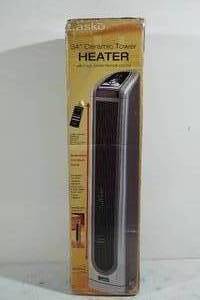 lot 1 image: Lasko 34 Ceramic Tower Heater