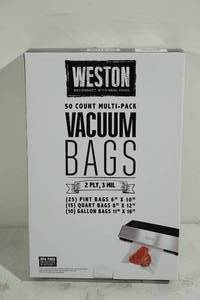 lot 35 image: Weston Vacuum Bags - 44 Total
