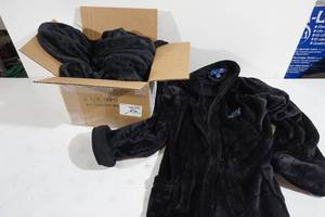 lot 33 image: 2 LargeXL Robes - Black - Carolina Panthers