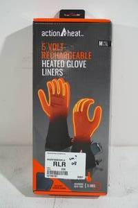lot 48 image: Action Heat 5V Rechargeable Heated Glove Liners - Mens LXL