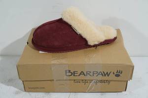 lot 31 image: NEW Bearpaw Fiona Bordeaux Booties - Womens 9 M