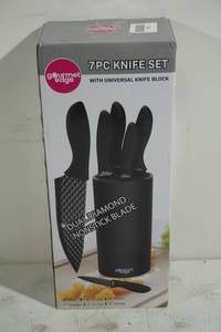 lot 102 image: Gourmet Edge 7 Piece Dual Diamond Cutlery Set