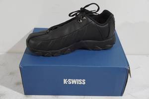 lot 120 image: NEW K-Swiss ST329 CMF Black Shoes - Mens 11 EEE