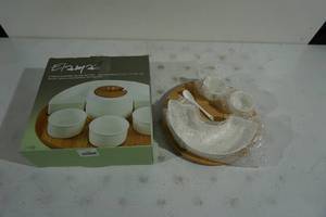 lot 110 image: Partial Elama Serving Set