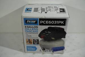 lot 197 image: NEW Pulsar 3 Gallon Pancake Air Compressor