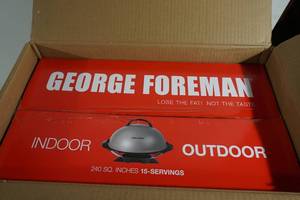 lot 201 image: NEW George Foreman Indoor Outdoor Grill