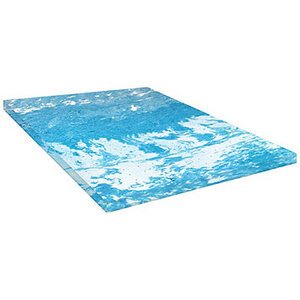 lot 155 image: Sensorpedic 4 Gel Swirl Ventilated Memory Foam Mattress Topper - Queen