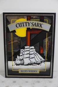 lot 166 image: Cutty Sark Scots Whisky Framed Mirror