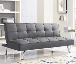 lot 219 image: Serta Corey Convertible Sofa - Charcoal