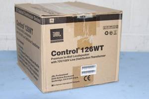 lot 7 image: JBL Professional Control 126WT Premium In Wall Loudspeakers  Speakers - PAIR