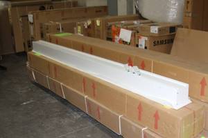 lot 8 image: Da-Lite Advantage Ceiling Recessed Manual Video Projection Screen with CSR - 108 Wide