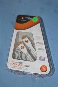 lot 15 image: Lot of 6 - NEW - Atlona High Speed FLAT Ultra Low Profile HDMI Cables with Ethernet