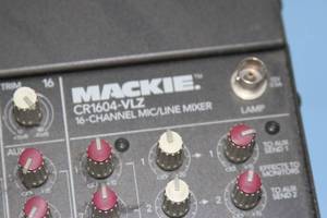 lot 27 image: Mackie CR1604-VLZ 16 Channel Pro Audio Mic  Line Mixer  Mixing Console