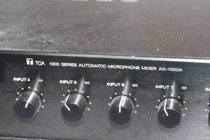 lot 50 image: TOA Electronics AX-1000A Professional Audio Automatic Microphone Mixer w 5 Modules