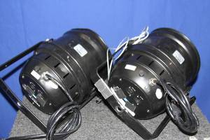 lot 66 image: PAIR of MBT DMX Controllable LED Par 64 Light Cans  Pro Lighting