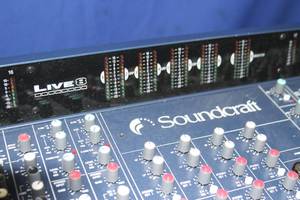 lot 77 image: Soundcraft by Harman Pro Audio Full-Featured 8-Bus Live Mixing Console Audio Mixer w DPS3 Power Supply