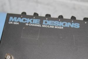 lot 87 image: Mackie Designs CR-1604 16-Channel Pro Audio Mixing Console  Microphone Line Mixer with XLR-10 Expander