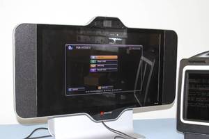lot 125 image: Lot of 2 Polycom Desktop Computer Video Conferencing Systems - HDX-4500 & RPCAP-PRT