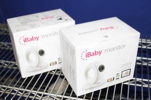 lot 130 image: iBaby M2 Wi-Fi WiFi Video Baby Monitor with 2-Way Talk - for iPhone  Android - New - Lot of 2