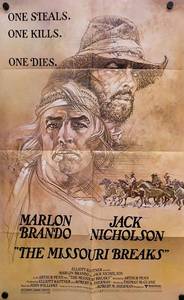 1976 The Missouri Breaks Movie Poster - 24 x 37-12 - Looks like an Original that someone trimmed the white border off