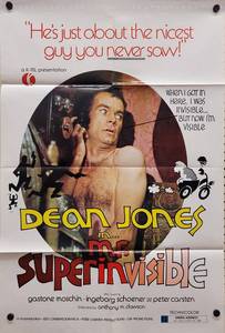 1970 Dean Jones - Mr. Superinvisible Movie Poster - 27 x 39-12