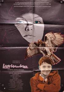 1985 Ladyhawke Matthew Broderick Movie Poster - 26 x 40 - Looks like an Original that someone trimmed the white border off