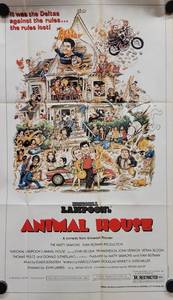 Original 1981 Topps Animal House Movie Poster - 12 x 20