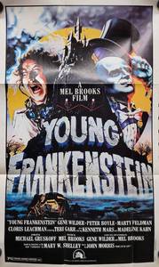 Original 1981 Topps Young Frankenstein Movie Poster - 12 x 20