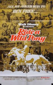 1975 Walt Disney Ride a Wild Pony Movie Poster - 25 x 38-12 - Looks like an Original that someone trimmed the white border off