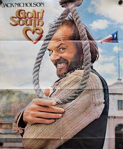 1978 Jack Nicholson Goin South Movie Poster - 25 x 31-12 - Looks like an Original that someone trimmed the white border and the credits off