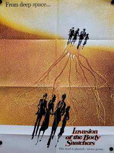 1978 Invasion of the Body Snatchers Movie Poster - 25 x 33-14 - Looks like an Original that someone trimmed the white border and the credits off