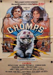 1979 C.H.O.M.P.S. Movie Poster - 25 x 39 - Looks like an Original that someone trimmed the white border and the credits off