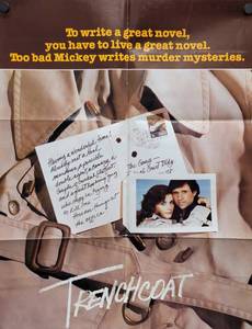 1983 Trenchcoat Movie Poster - 22-12 x 28 -  Looks like an Original that someone trimmed the white border and the credits off
