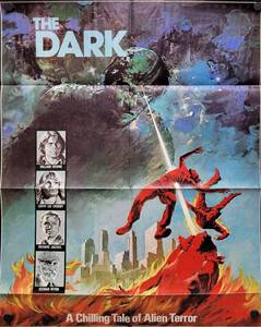 1979 The Dark Movie Poster - 24-12 x 32-12 -  Looks like an Original that someone trimmed the white border and the credits off