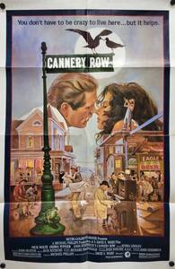 1982 Nick Nolte, Debra Winger Cannery Row Original One Sheet Movie Poster - 27 x 41