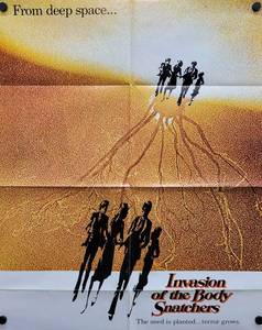 1978 Invasion of the Body Snatchers Movie Poster - 25 x 33-14 - Looks like an Original that someone trimmed the white border and the credits off