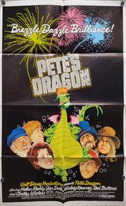 1977 Walt Disney Petes Dragon Original One Sheet Movie Poster - 27 x 41