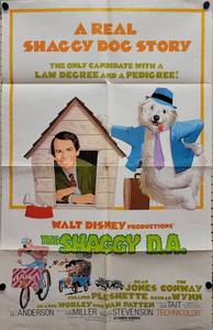 1977 Walt Disney The Shaggy D.A. Original One Sheet Movie Poster - 27 x 41
