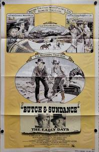 1979 Butch and Sundance The Early Days Original One Sheet Movie Poster - 27 x 41