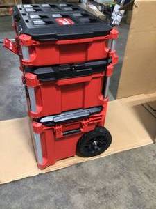 PACKOUT 22 in. Modular Tool Box Storage System by Milwaukee Customer Returns See Pictures
