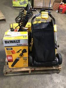 Lot of Assorted Dewalt Outdoor Tools  various models and conditions Customer Returns See Pictures