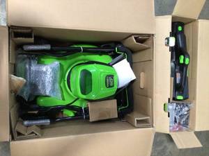 PRO 19 in. 60V Battery Cordless 2-in-1 Lawn Mower with 5.0 Ah Battery with Charger by Greenworks Customer Returns See Pictures